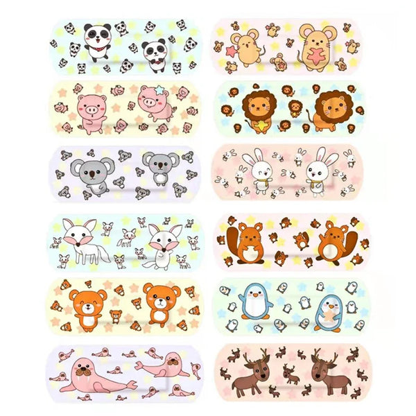 120pcs/lot Kawaii Cartoon Animal Pattern Waterproof Band Aid