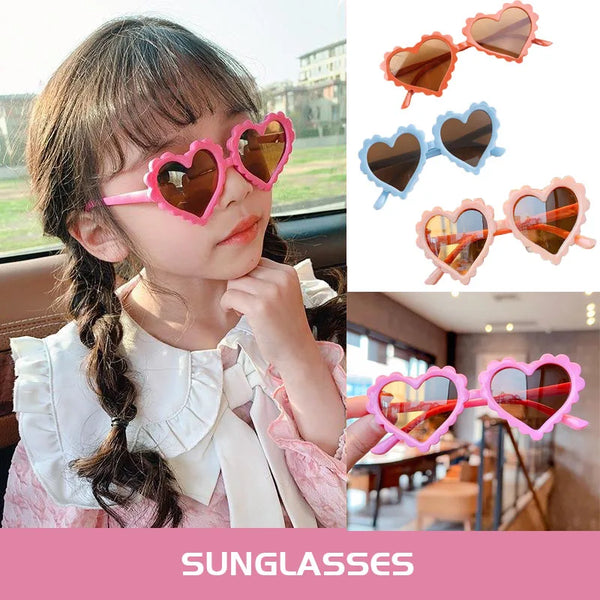 Sunglasses Kid Heart Shaped Sunglasses UV 400 Protection Cute Fashion