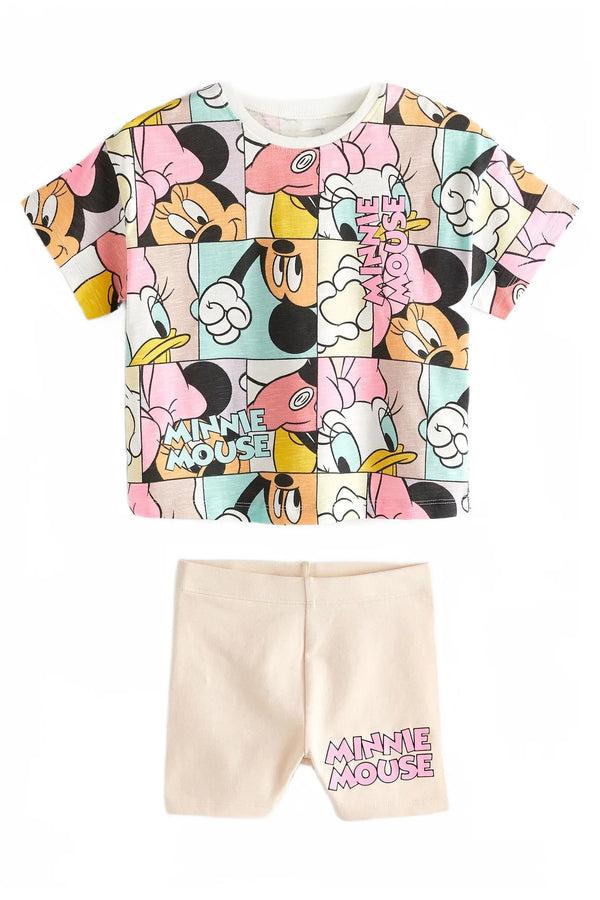 Summer Girls Outfit Clothes Sets cartoon printing Top + Shorts 2pcs