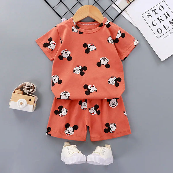 Summer Baby Boy clothes Short sleeve Newborn Baby Clothes Set 2 Pieces