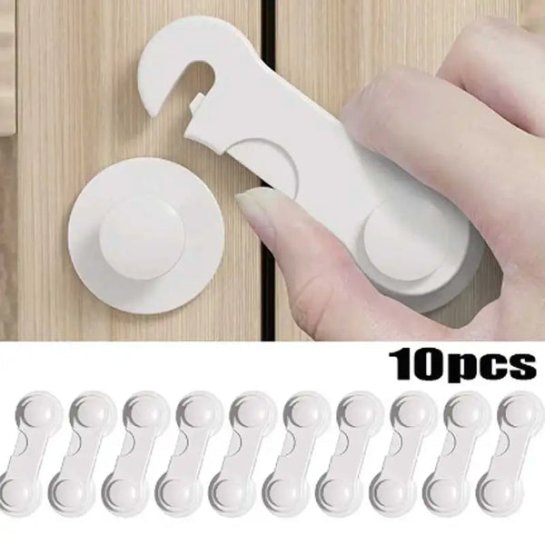 10PCS Baby Safety Locks Cabinet Locks Room Locks Drawer Locks