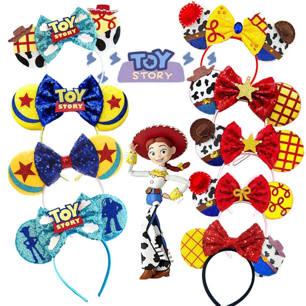 Mickey Mouse Headband Pixar Toy Story Hair Accessories Women Woody