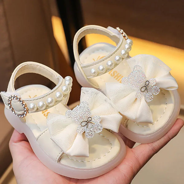 Summer Princess Sandals For Baby Girls Cute Bear Bow Fashion Toddler