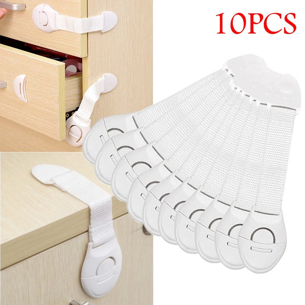 10pcs Child Safety Cabinet Lock Baby Proof Security Protector Drawer