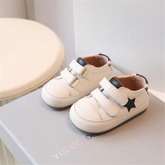 0-5 Years New Baby Shoes Microfiber Leather Toddler Boys Barefoot Shoe