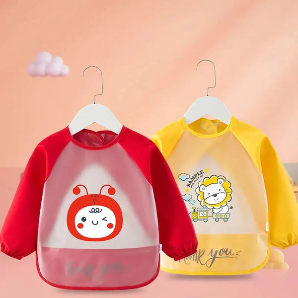 Baby Food Overalls Waterproof Children's Bibs Boys And Girls Drool