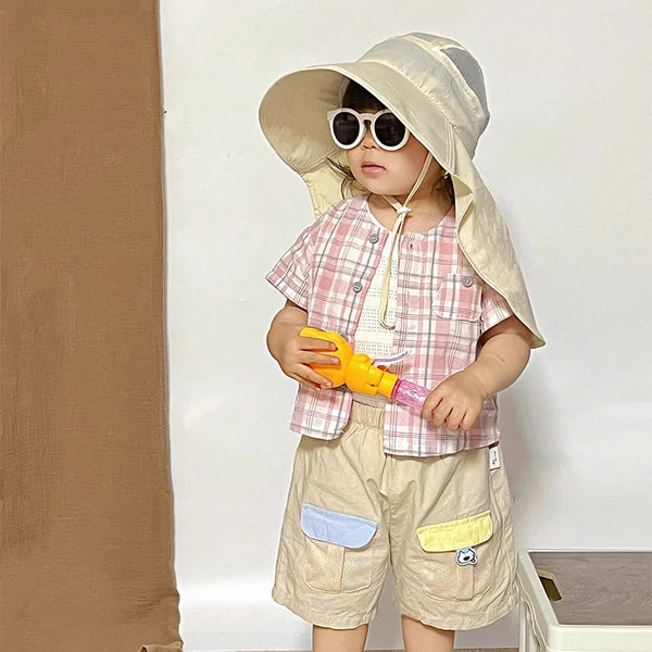 Children's bucket hat, summer quick drying sun hat, cartoon children's