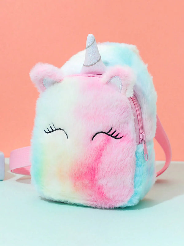 1 Pc Girls Cute Cartoon Plush Unicorn Children'S Chest Bag Shoulder