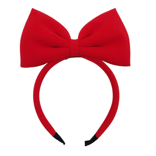 Cute Girls Red Big Bow Headband Snow White Cosplay Props Headwear for