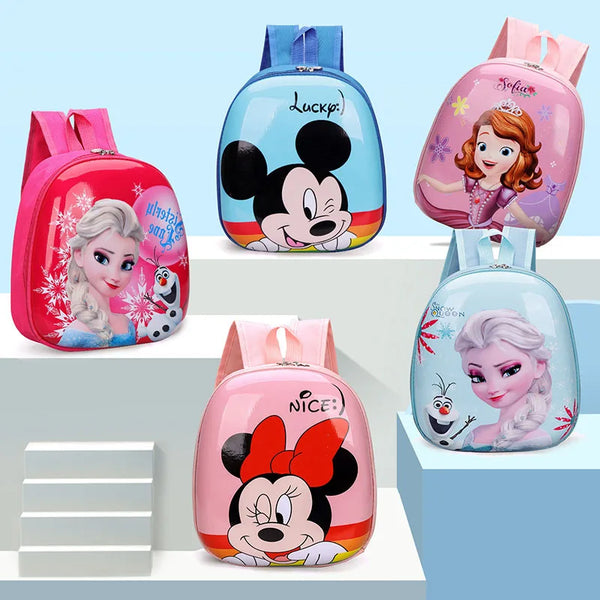 Minnie Cute Girl Backpack Disney Cartoon Spriderman Children Backpack