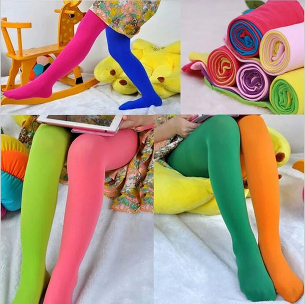 Candy Color Mixed Tights for girls Baby Stretch Trouser Skinny Pants