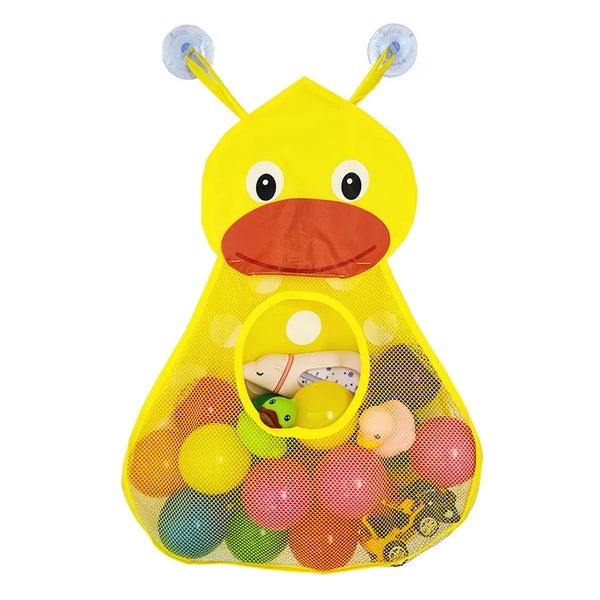 Duck Frog Baby Bath Toy Storage Bag Shower Holder Toys Organizer Net