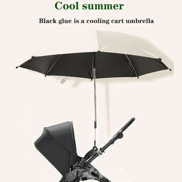 Baby Stroller Folding Umbrella UV Sun Rain Protection Parasol 360