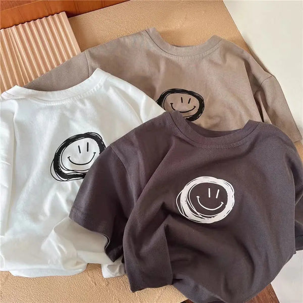 Solid Color Tees Baby Unisex Clothing New Style Simple Fashion