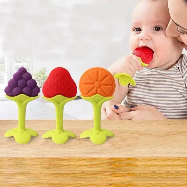 Baby teeth grinding stick to prevent babies from eating hand gum toys,