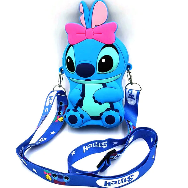 Disney Kids Mini Crossbody Bag Cute Cartoon Stitch Children Coin