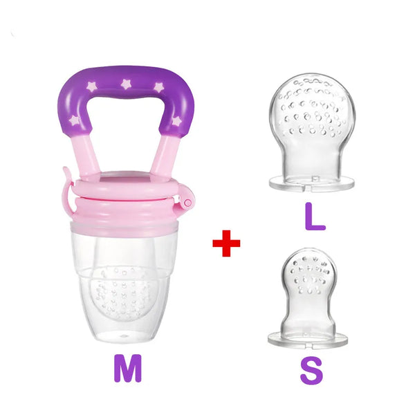 3 In 1 Baby Nipple Fresh Food Fruit Milk Feeding Bottles Nibbler Learn