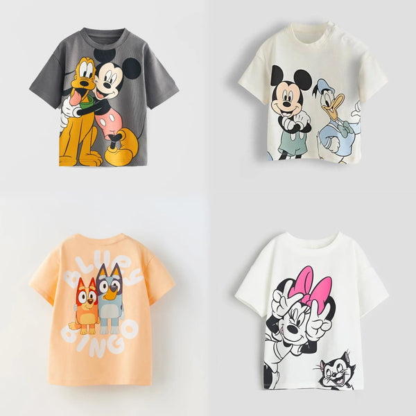 Summer New Tees Boys Children Printing Cute TShirt Toddler Casual