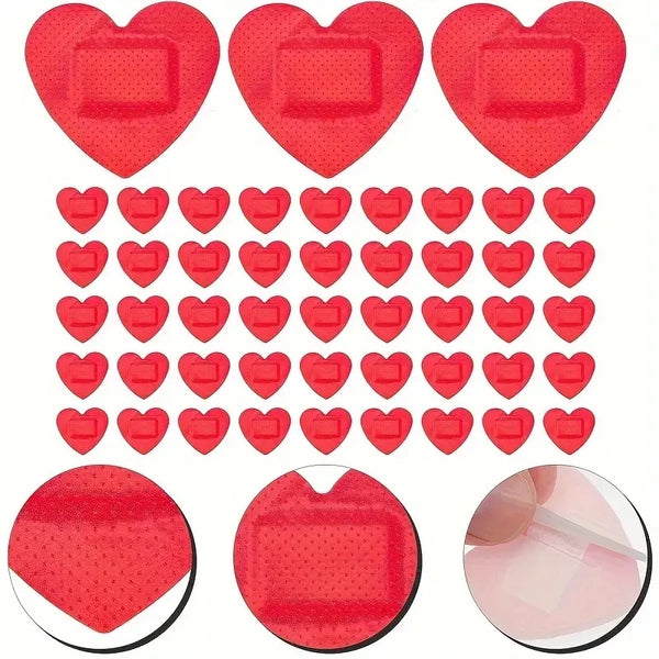 20pcs Heart-Shaped Self-Adhesive Wound Protector - Protects And Heals