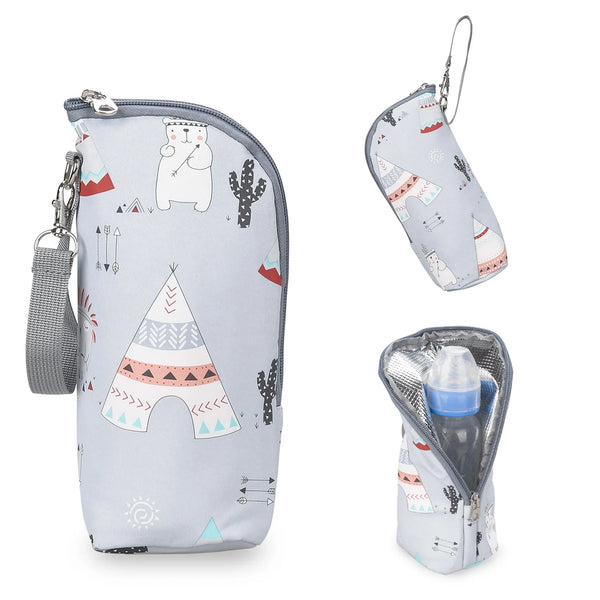 Baby Bottle Bag Portable Mother Feeding Bottle Warmer Baby Feeding