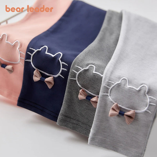 Bear Leader Spring Girls Leggings Cotton Trousers Kids Pants Girls