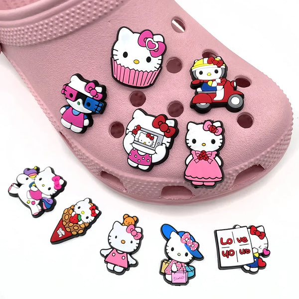 Sanrio Hello kitty Kuromi My Melody Set ShoeS Charms for Clogs Shoe