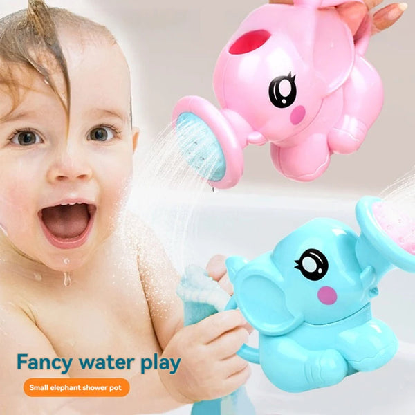 Bath Toy Plastic Kettle Bath Shower Tool Baby Bathroom Toy Elephant