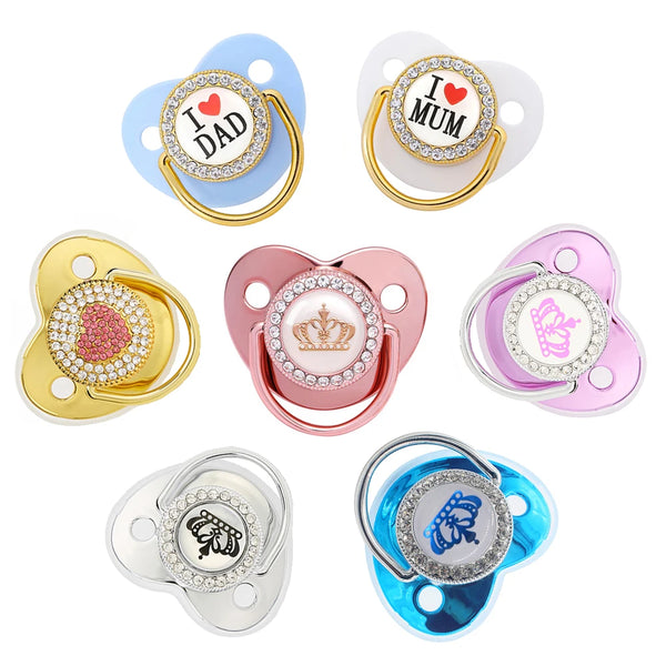 Newborn Pacifier Baby Shower Gift Bling Baby Dummy Silicone BPA Free