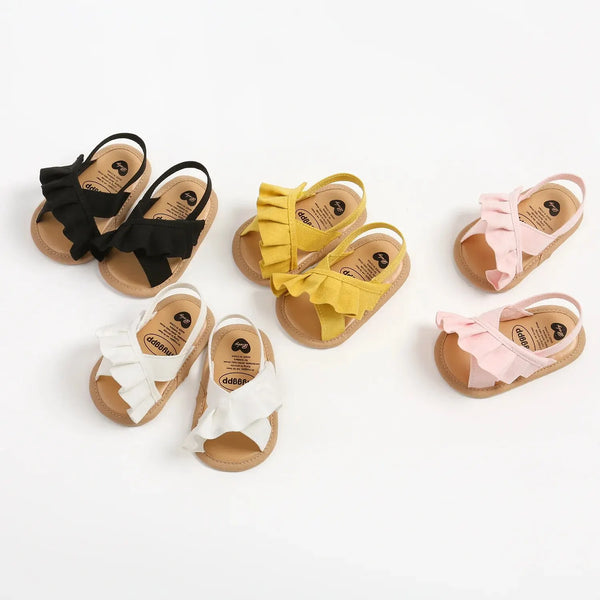 Meckior Summer Baby Sandals Baby Girl Shoes Princess Flat Sole