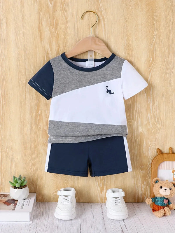 2-Piece Baby Boy Summer Leisure Sports Outdoor Breathable Comfort