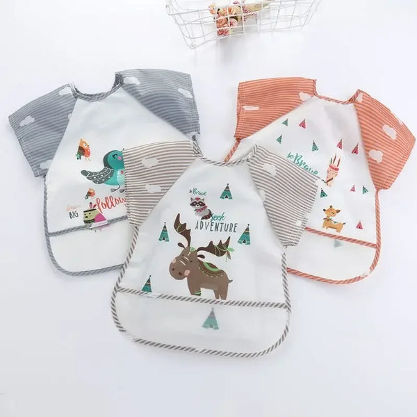 0-3Y Boys Girls Burp Clothes Waterproof Eating Smock Infant Toddler