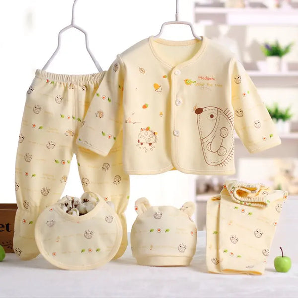 Children'S Clothing Baby Wool Hedgehog Newborn Set Pure Cotton Five