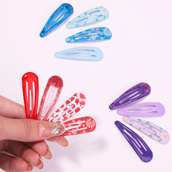 10Pcs/Set Fashion Candy Color Snap BB Clips Cute Women's Girls Ombre