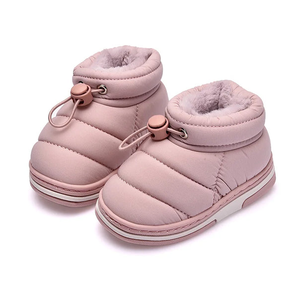 Winter Baby Girl Shoes Non-slip Plush Warm Home Shoes Girls Sneakers