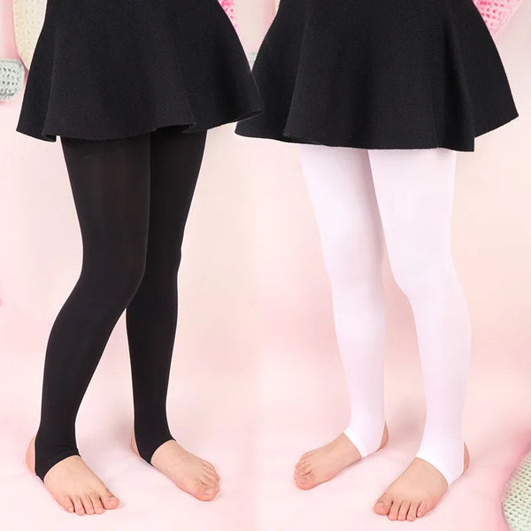 Girl Pantyhose Children Baby Thin Fashion Velvet Leggings Step Foot