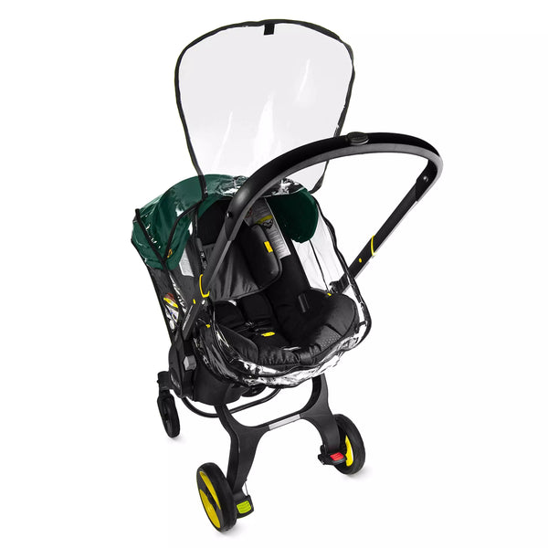 Rain cover thickened transparent EVA HD vision stroller raincoat for