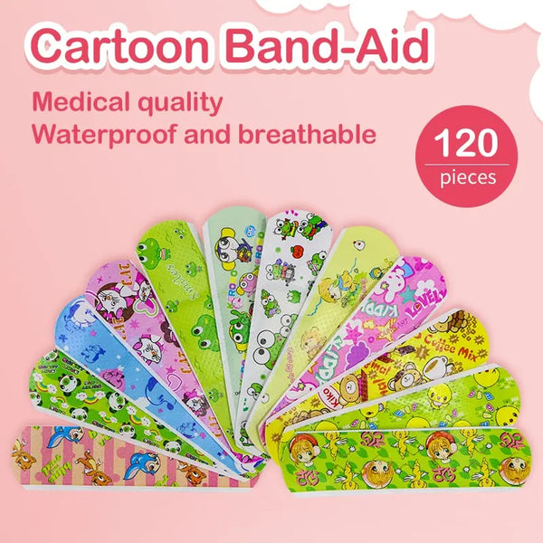 120pcs/Lot Cartoon Animal Pattern Band Aid Hemostasis Adhesive