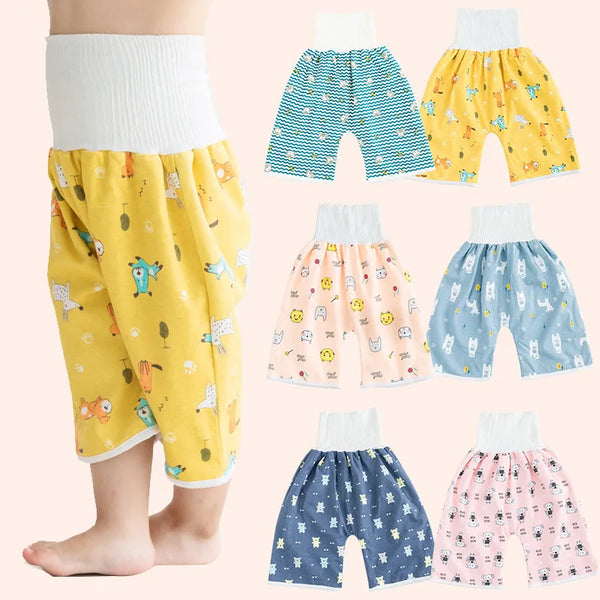 Baby Waterproof Diaper Pants Skirt for Potty Training Baby Comfy