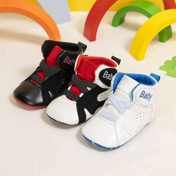 KIDSUN Casual High Gang Soft Sole Basketball Sports Shoes Baby Boy