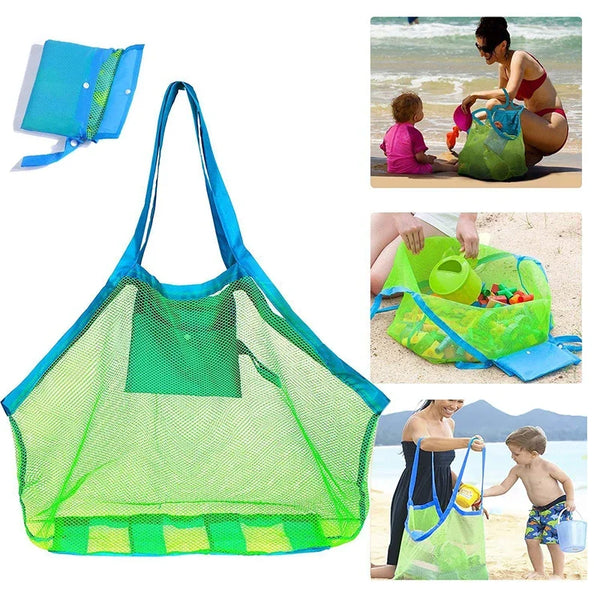 Children Sand Away Protable Mesh Bag Kids Bath Toys Storage Bags