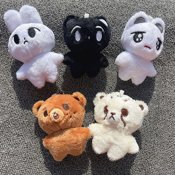 Kpop Cartoon Cheetah Lee Doyoung Mark Same Plush Keyrings Q Styles