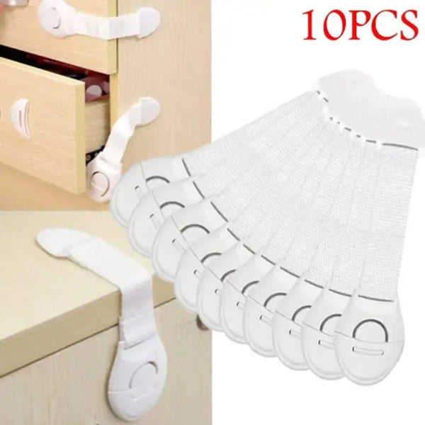 10PCS Baby Safety Lock Drawer Lock Multi-functional Child Anti-pinch