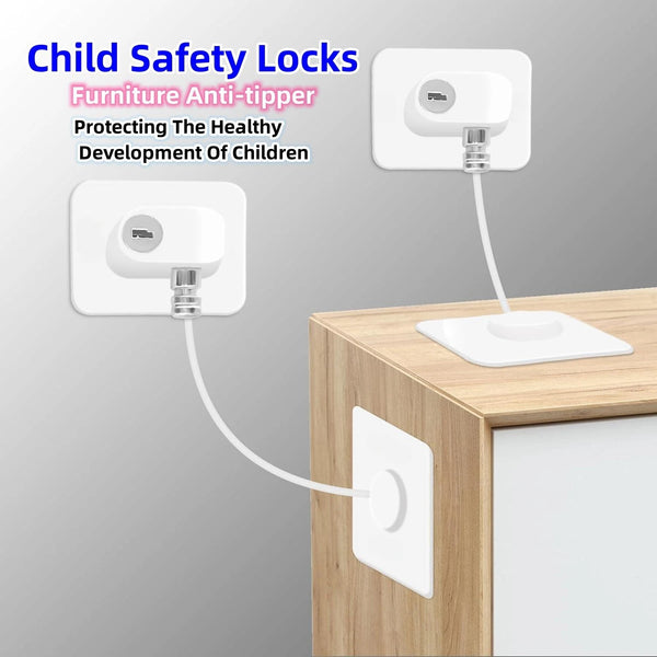 Child Safety LockingTipper Prevents Fridges And Cabinets From Tipping