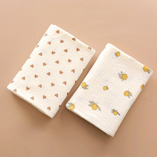 Ins Baby Blanket Muslin Swaddle 2 Layer Cotton Receive Blankets for