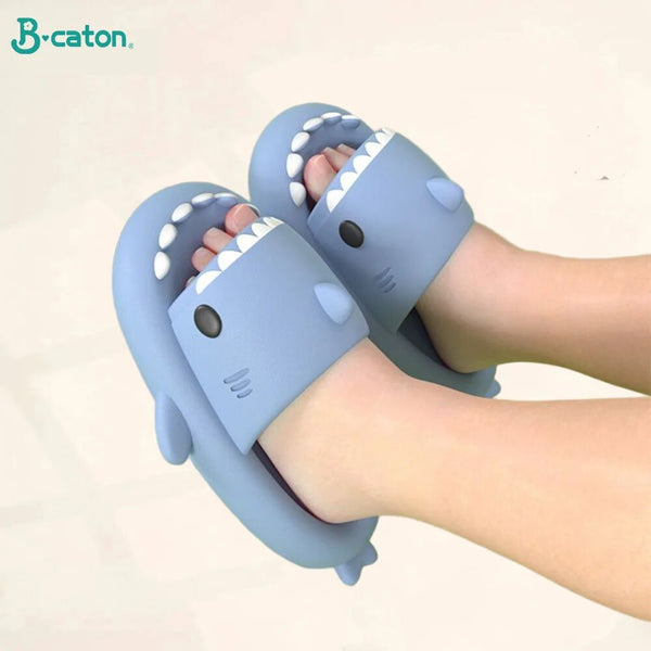 Children Slippers Shark Flip Flops Soft Sole Cartoon Slipper Women Man