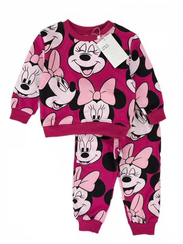 Autumn Girls Set Kids Clothes for Children Minnie print