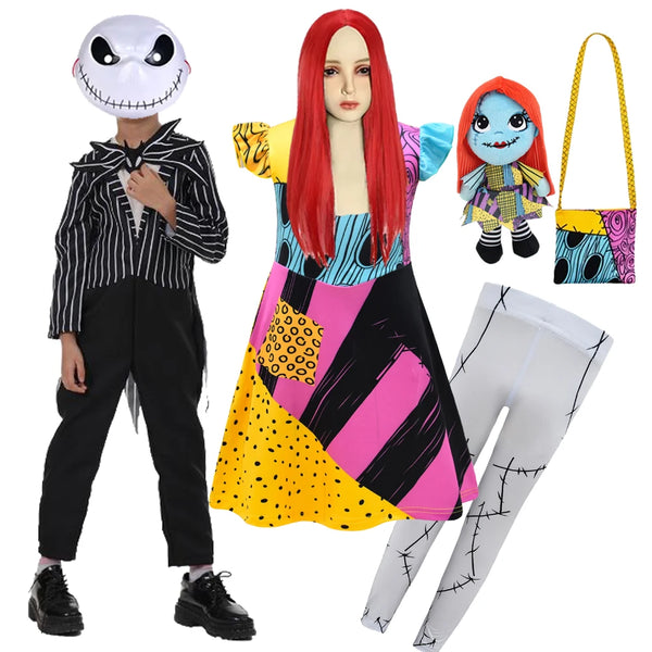 Girls Boys Nightmare Before Christmas Sally Halloween Costume Jack