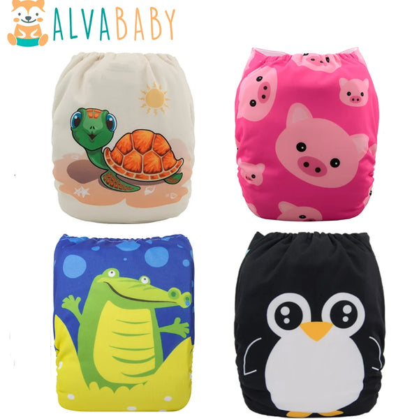 U Pick ALVABABY Digital Position Baby Cloth Diaper Reusable Baby Cloth