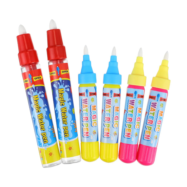 HEALLILY 6pcs Water Doodle Pens Aqua Drawing Doodle Pens Replacement