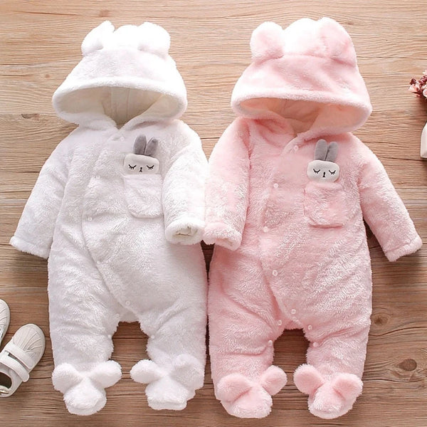 Autumn and Winter New Baby Plush Climbing Clothes Baby Warm and Thick